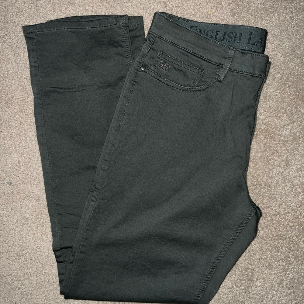 English Laundry Men's Dark Gray Slim Jeans